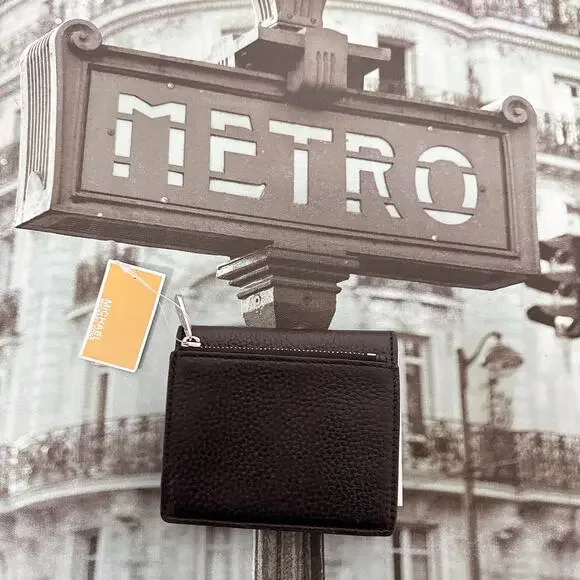 Michael Kors 35S9STVD2L Jet Set Medium Leather Card Case Wallet: - Picture 2 of 8